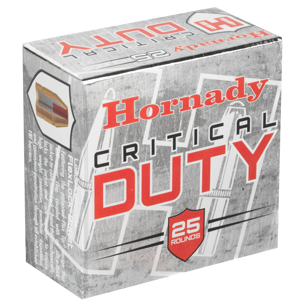 Hornady Critical Duty 9mm 135 Grain FlexLock Duty Ammunition - 25 Rounds per Box