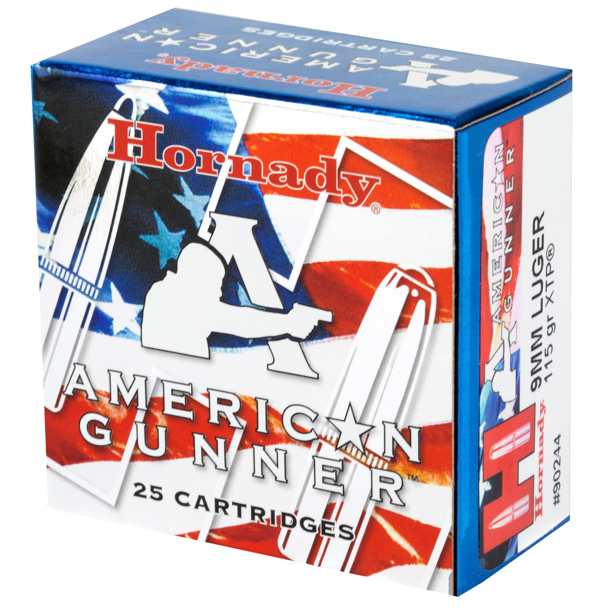 Hornady American Gunner 9mm 115 Grain XTP Ammunition - 25 Rounds per Box