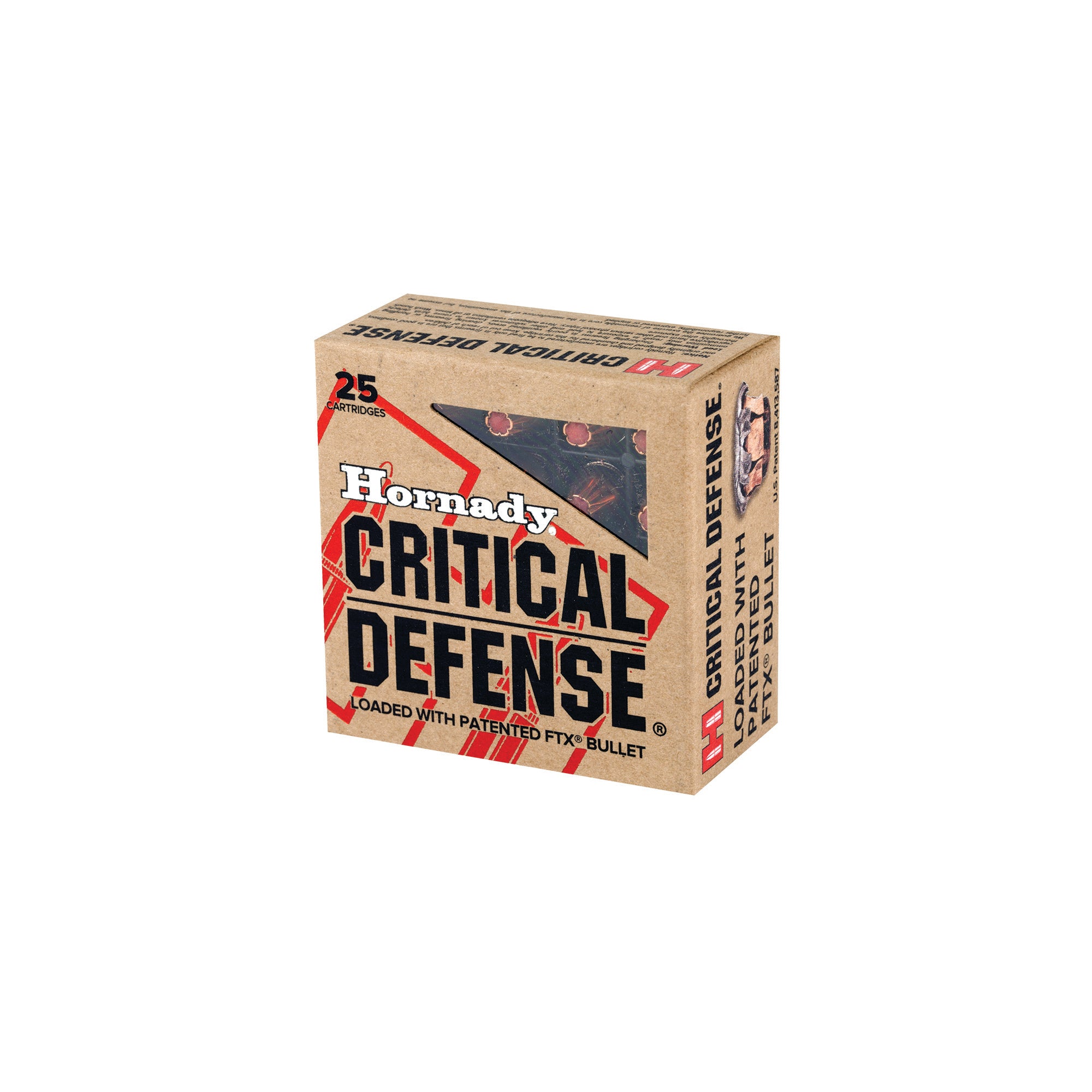 Hornady Critical Defense 9mm 115-Grain FlexTip Personal Protection Ammunition - 25 Rounds per Box