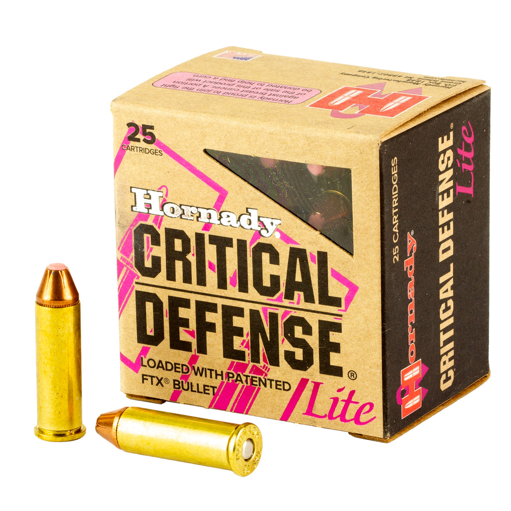 Hornady Critical Defense Lite .38 Special 90-Grain FlexTip Ammunition (25 Rounds)