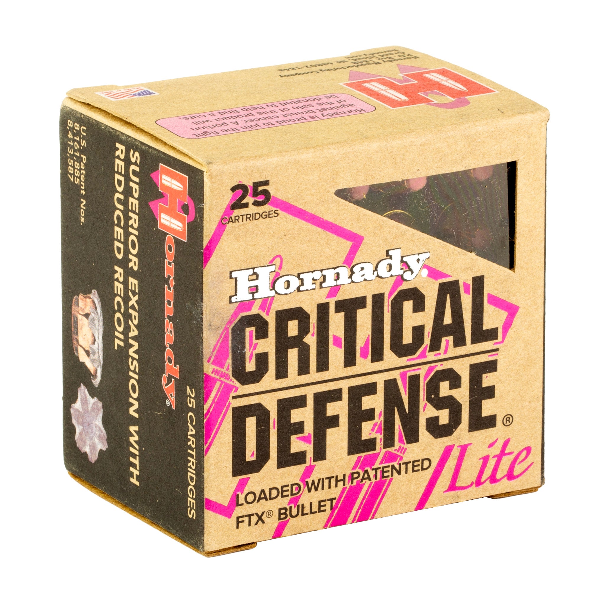 Hornady Critical Defense Lite .38 Special 90-Grain FlexTip Ammunition (25 Rounds)