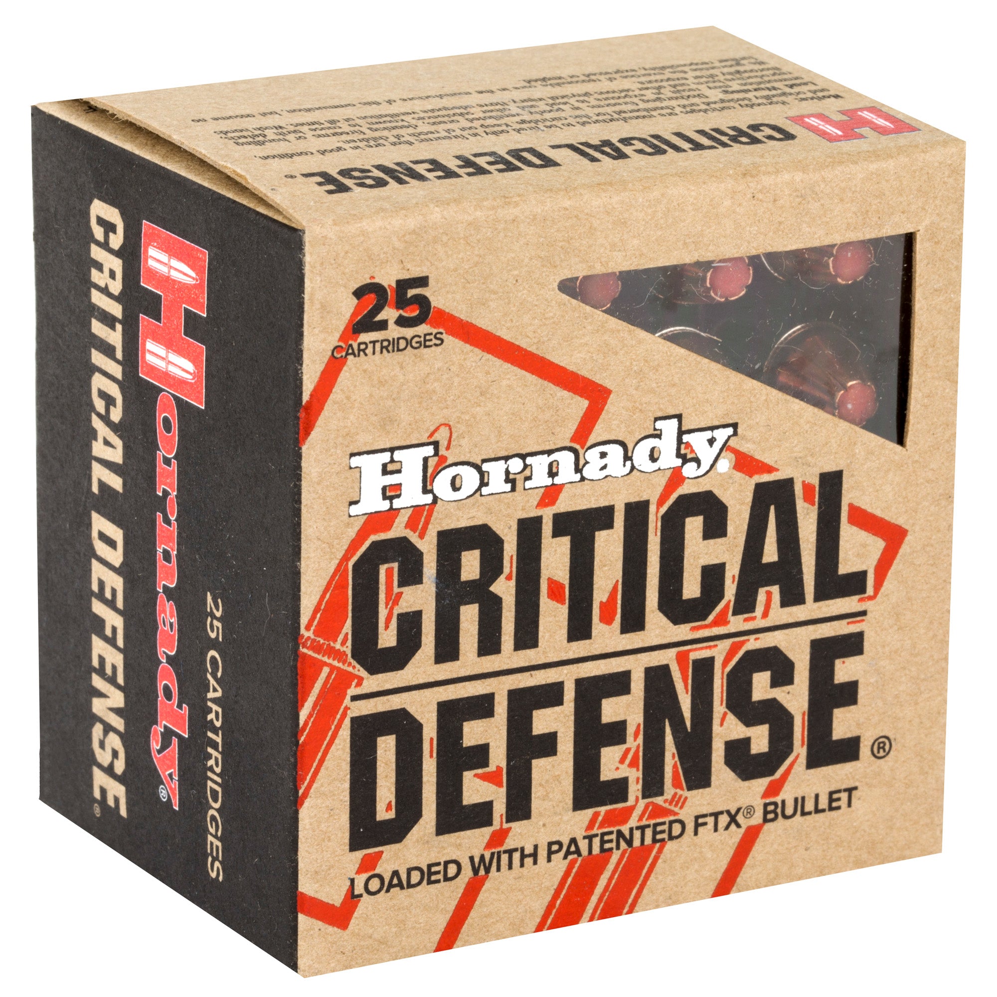 Hornady Critical Defense 38 Special 110-Grain Flex Tip Pistol Ammunition (25 Rounds)