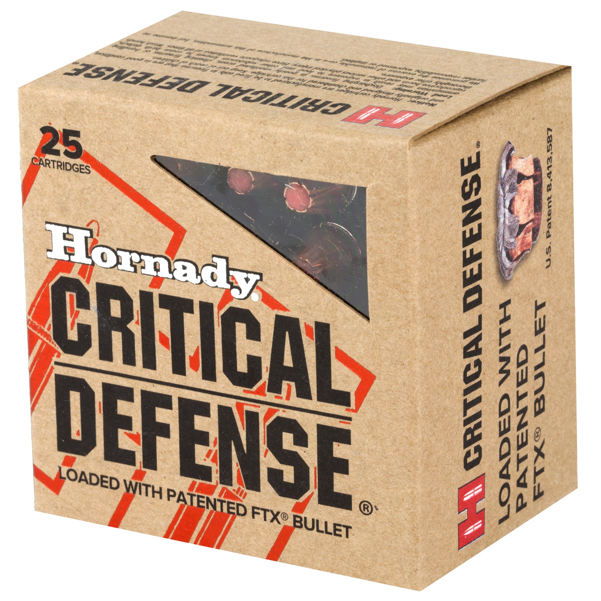 Hornady Critical Defense 38 Special 110-Grain Flex Tip Pistol Ammunition (25 Rounds)