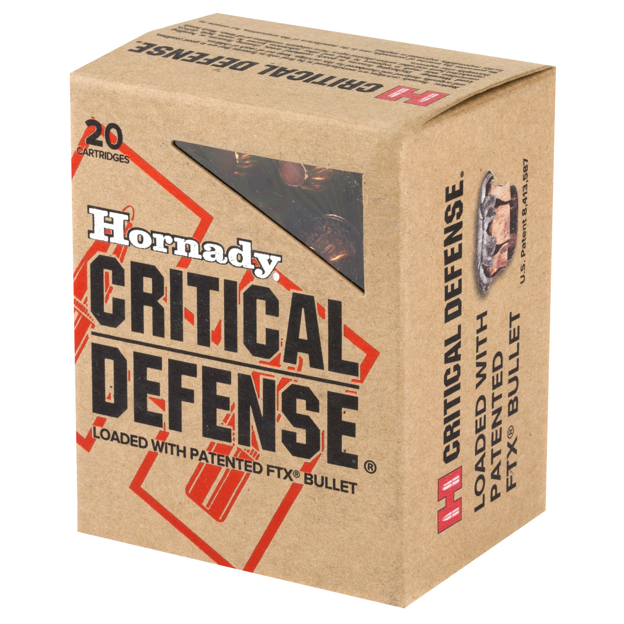Hornady Critical Defense 44 Special 165 Grain Flex Tip Pistol Ammunition - 20 Rounds