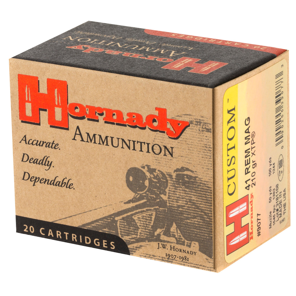 Hornady Custom 41 Magnum 210-Grain XTP Pistol Ammunition (20 Rounds)