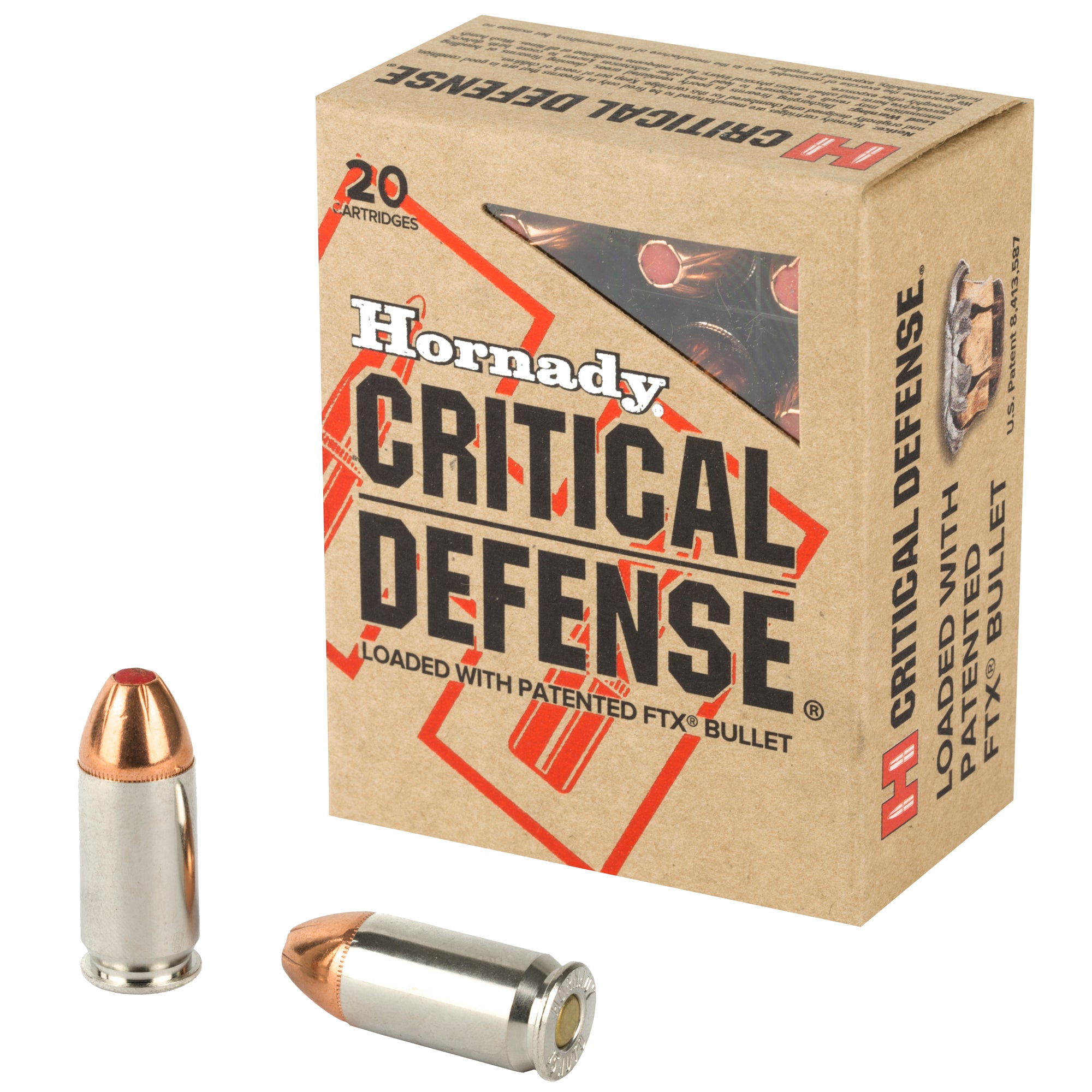 Hornady Critical Defense 45 ACP 185 Grain FlexTip Ammunition - Reliable Self-Defense Load