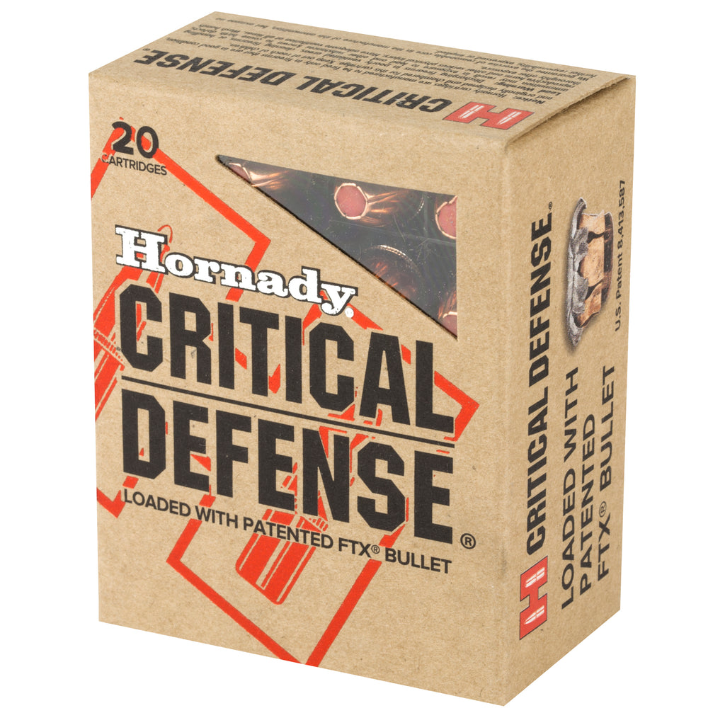 Hornady Critical Defense 45 ACP 185 Grain FlexTip Ammunition - Reliable Self-Defense Load