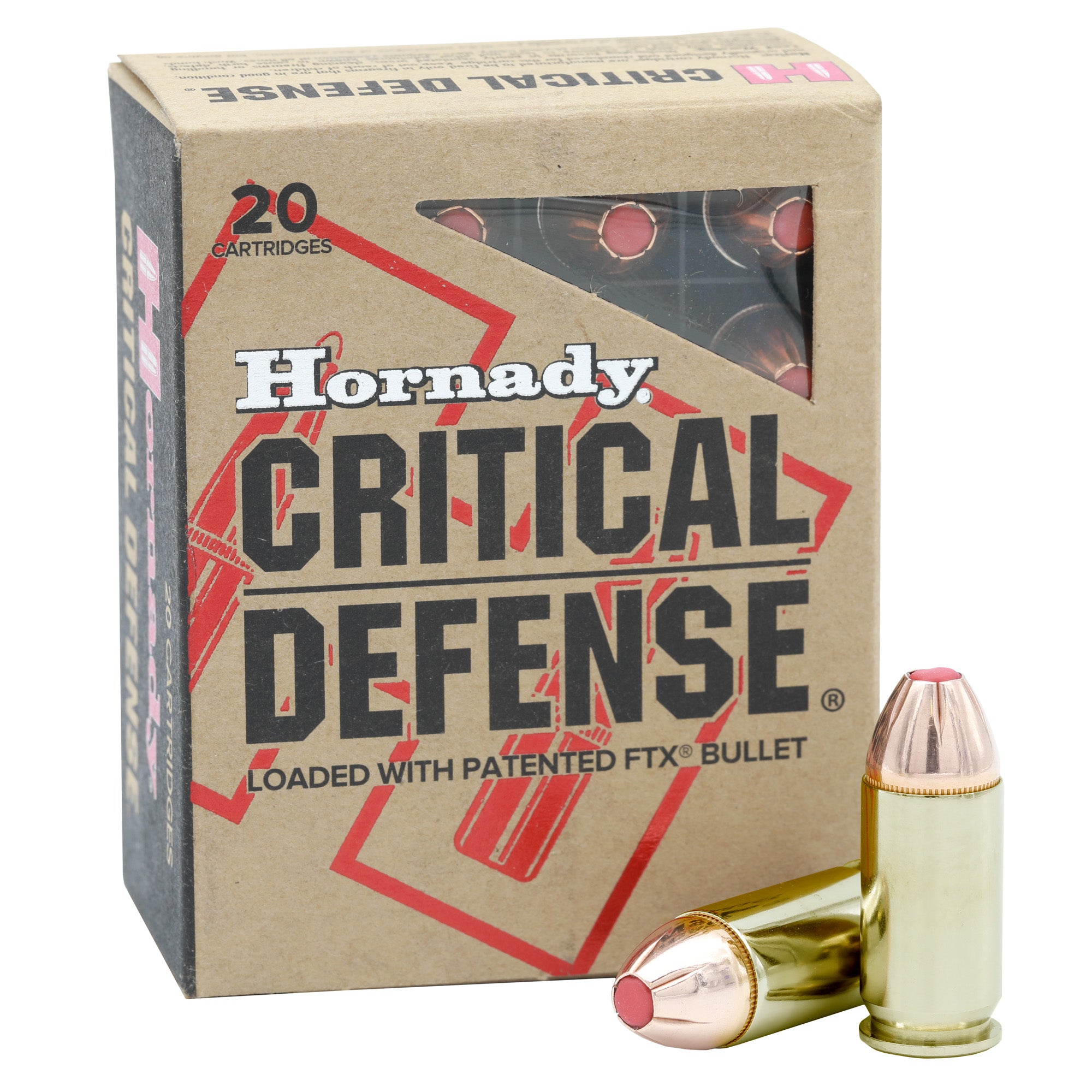 Hornady Critical Defense 45 ACP +P 185-Grain FlexTip Pistol Ammunition