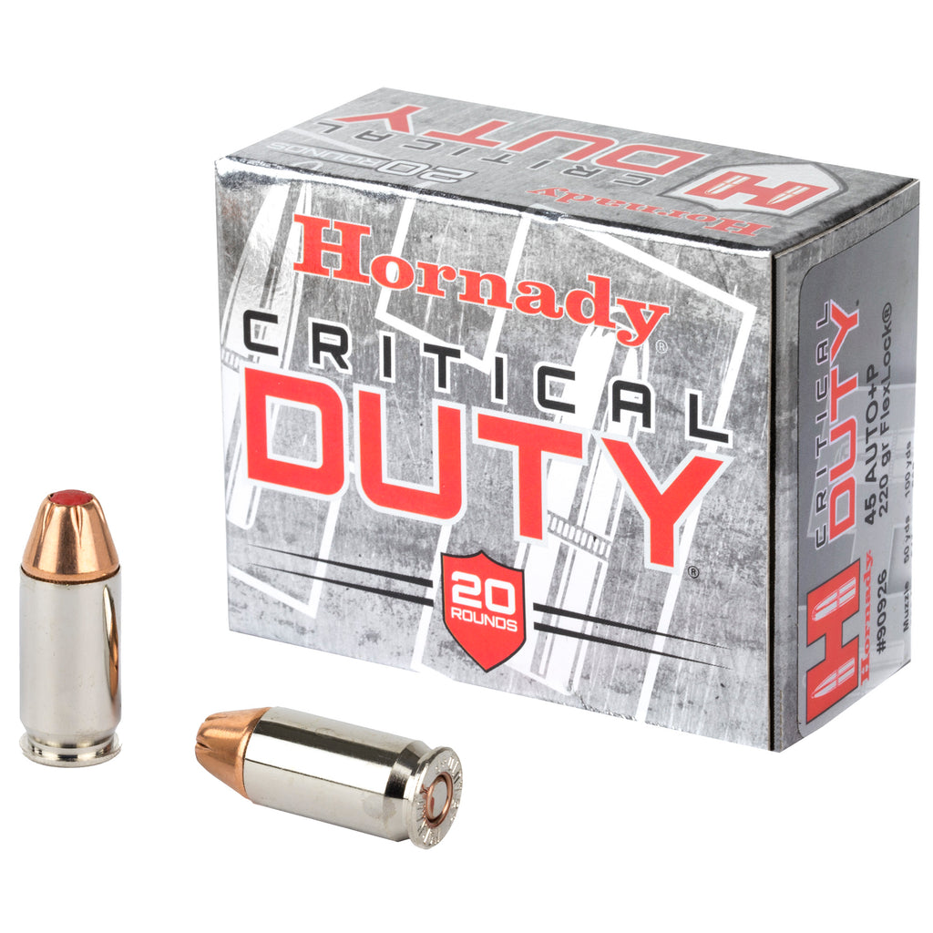 Hornady Critical Duty 45 ACP +P 220 Grain FlexLock Duty Ammunition (20 Rounds per Box)