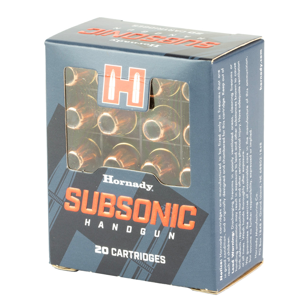 Hornady Subsonic 45 ACP 230-Grain XTP Bullet - 20 Rounds Per Box