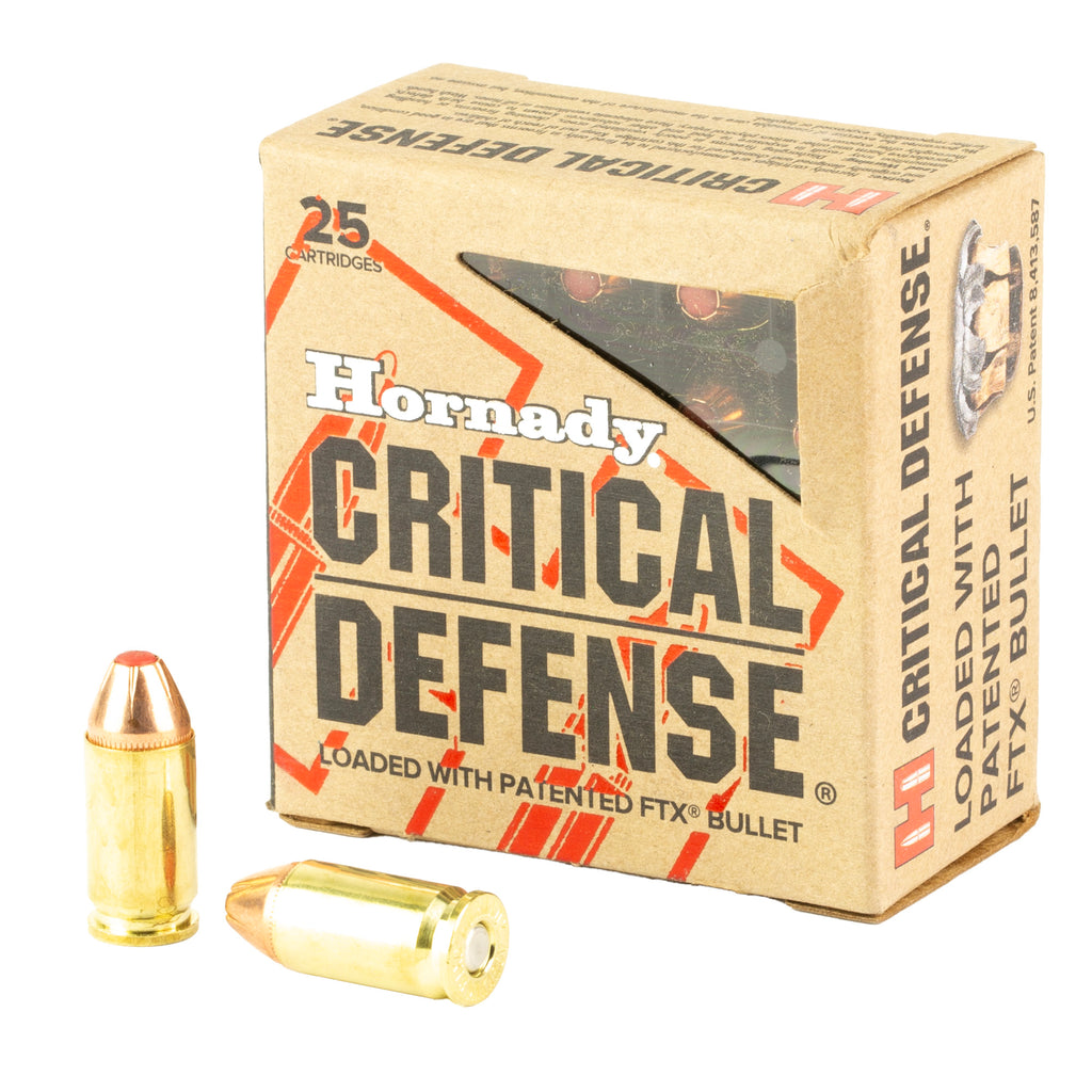 Hornady Critical Defense 9mm Makarov 95-Grain FlexTip Ammunition - Box of 25