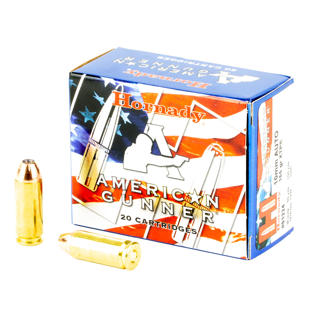 Hornady American Gunner 10mm Auto 155 Grain XTP Ammunition - Box of 20, Case of 200