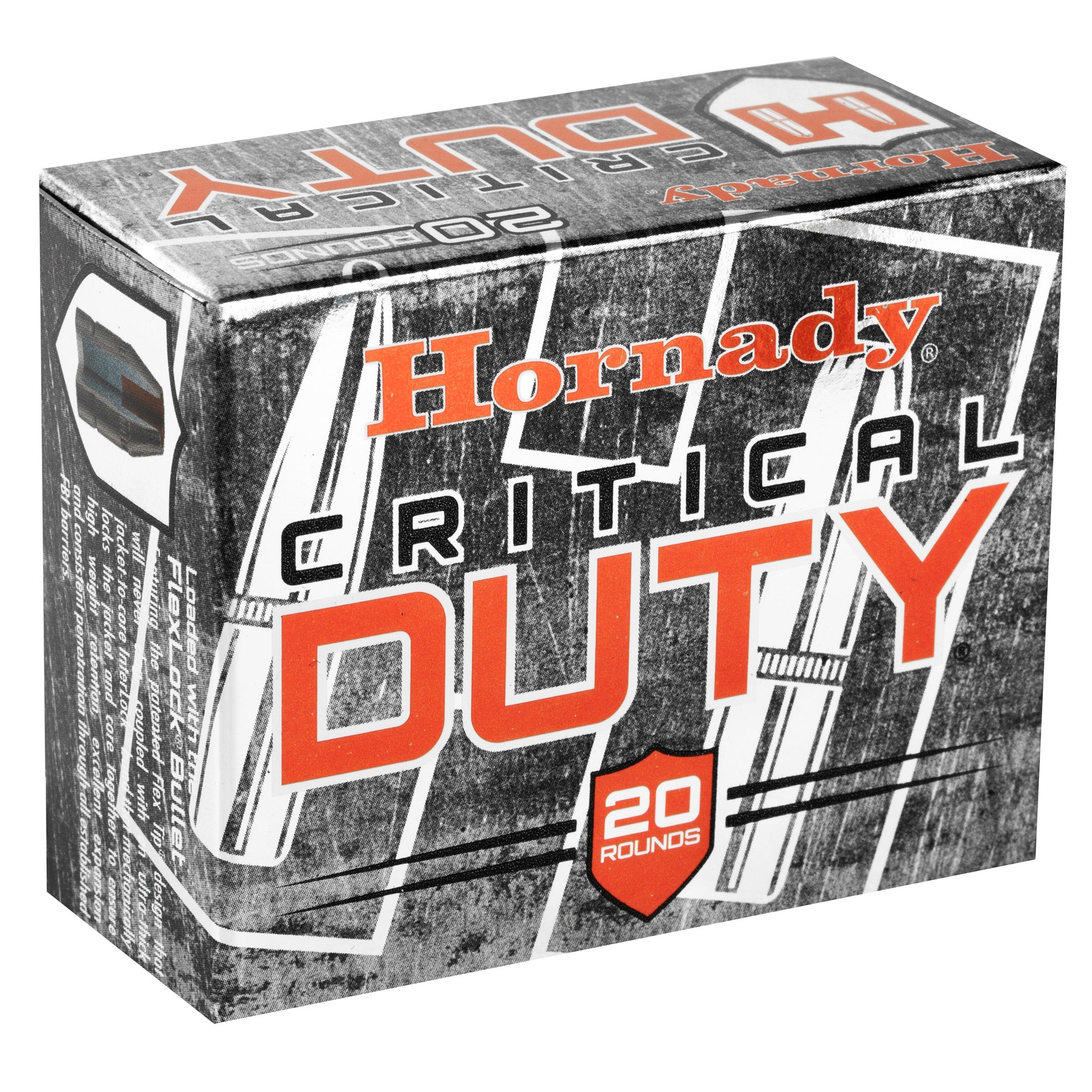 Hornady Critical Duty 10mm 175-Grain FlexLock Duty Ammunition - 20 Rounds Per Box