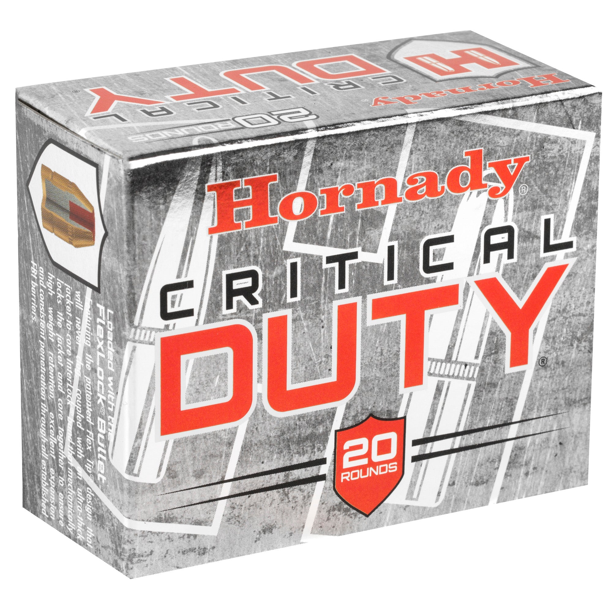Hornady Critical Duty 357 Sig 135-Grain FlexLock Duty Ammunition - Full-Size Handgun Load for Personal Protection