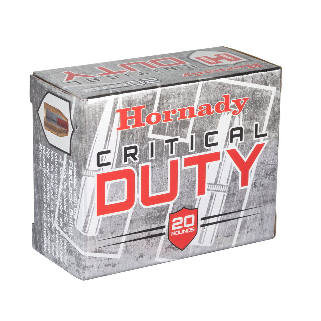Hornady Critical Duty 40 S&W 175-Grain FlexLock Duty Ammunition - 20 Rounds