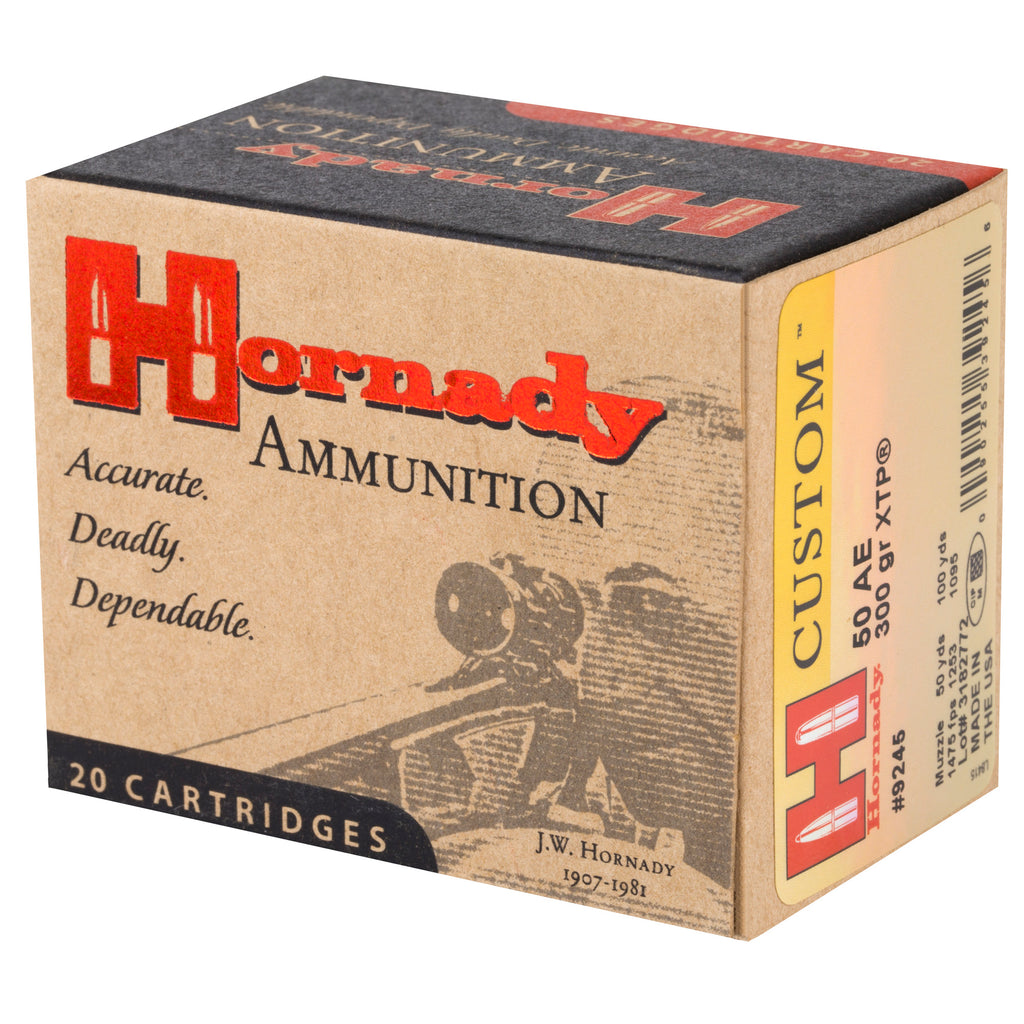 Hornady Custom 50 Action Express 300-Grain XTP Pistol Ammunition - 20 Rounds