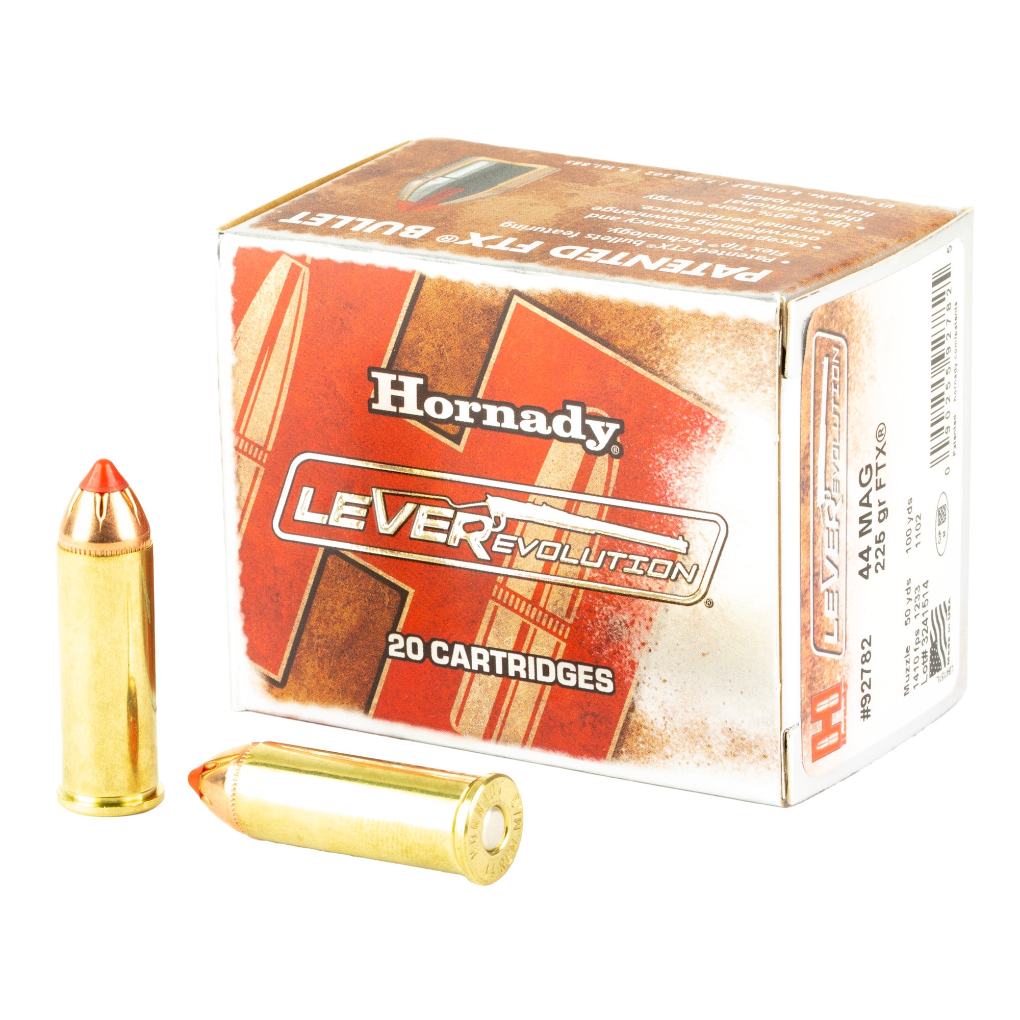 Hornady LeverEvolution 44 Magnum 225-Grain FlexTip Ammo (20 rounds per box)