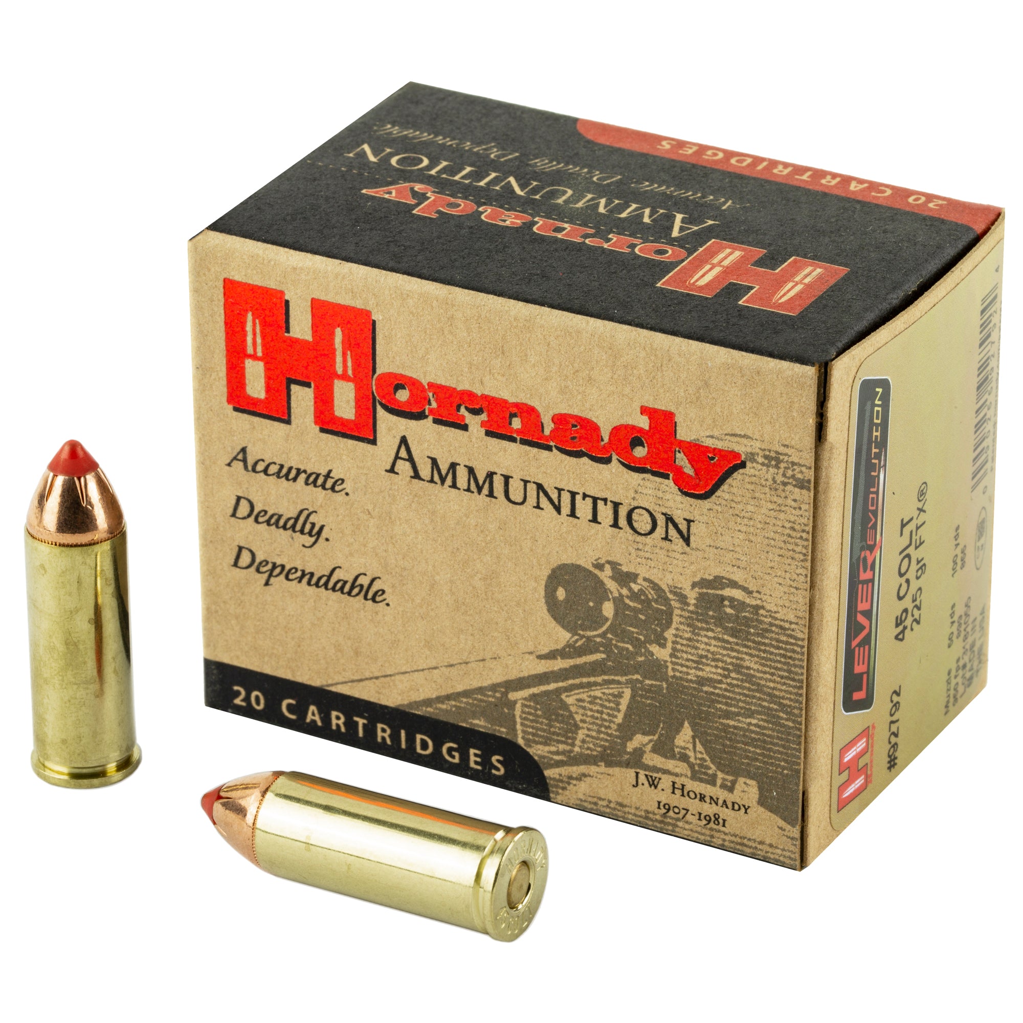 Hornady LeverEvolution 45 Colt 225 Grain FlexTip Ammunition - 20 Rounds per Box