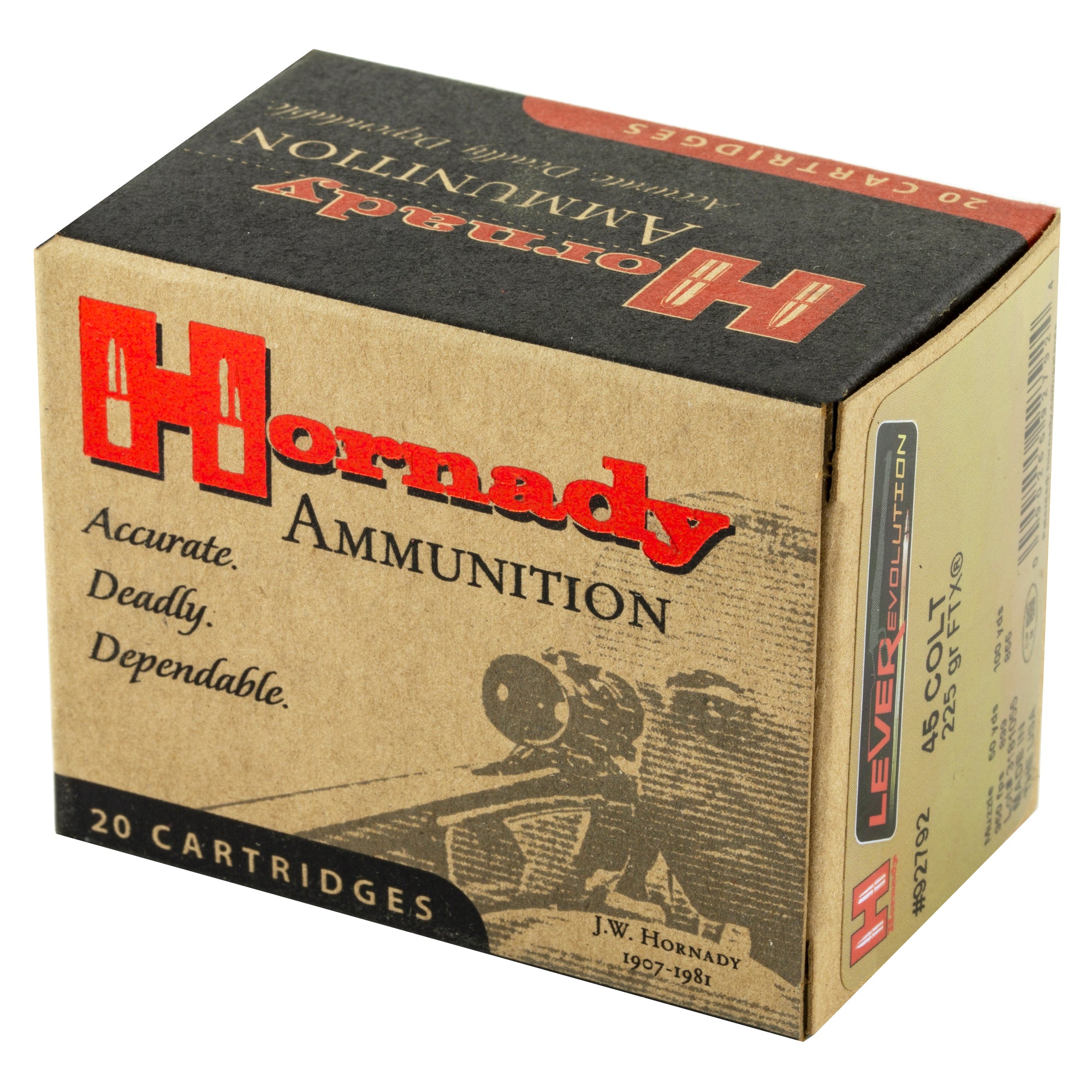 Hornady LeverEvolution 45 Colt 225 Grain FlexTip Ammunition - 20 Rounds per Box