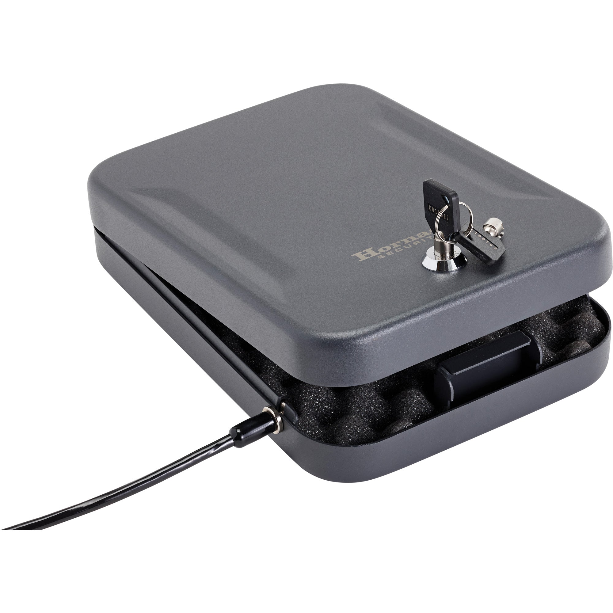 Hornady Security HRNDY Security Lock Box XL - Heavy-Duty Black Safe for Valuables and Firearms