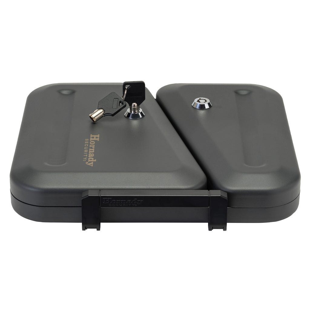 Hornady HRNDY Security Dual-Lid Lock Box with Keyed Locks and Carry Handle