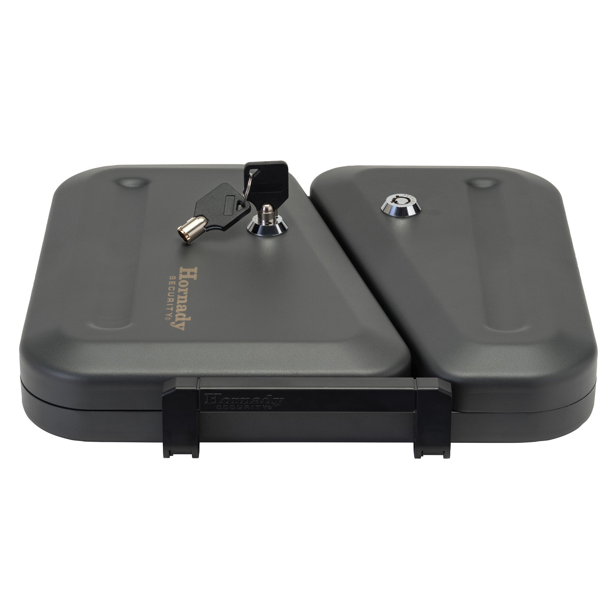 Hornady HRNDY Security Dual-Lid Lock Box with Keyed Locks and Carry Handle