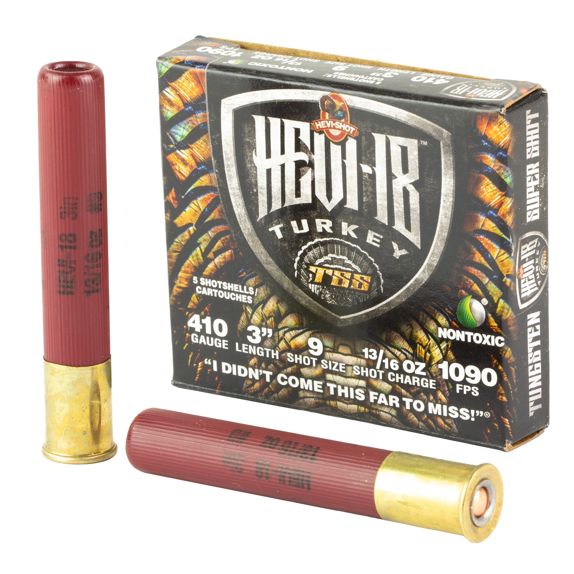 HEVI-Shot HEVI-18 TSS Turkey Shot for 410 Bore 3-inch, 13/16 oz, #9 - High-Density Tungsten
