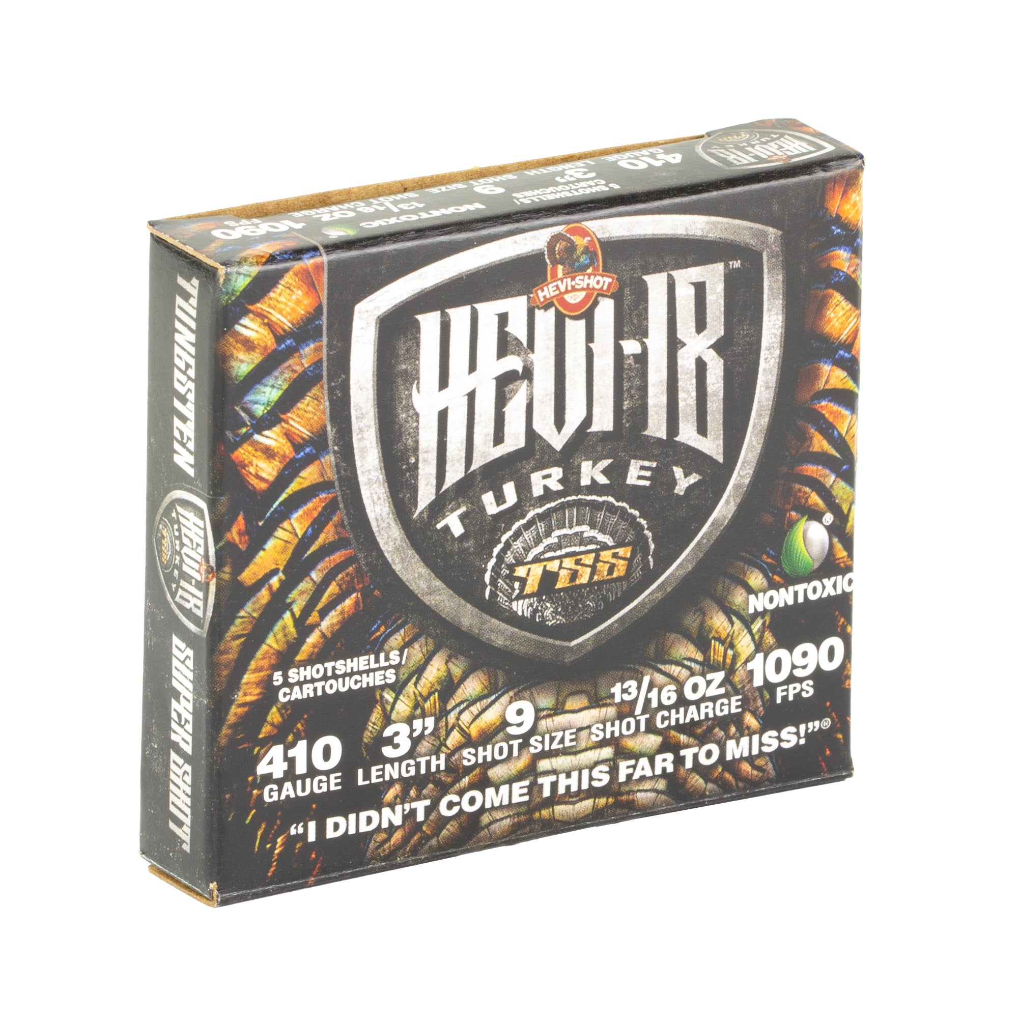 HEVI-Shot HEVI-18 TSS Turkey Shot for 410 Bore 3-inch, 13/16 oz, #9 - High-Density Tungsten