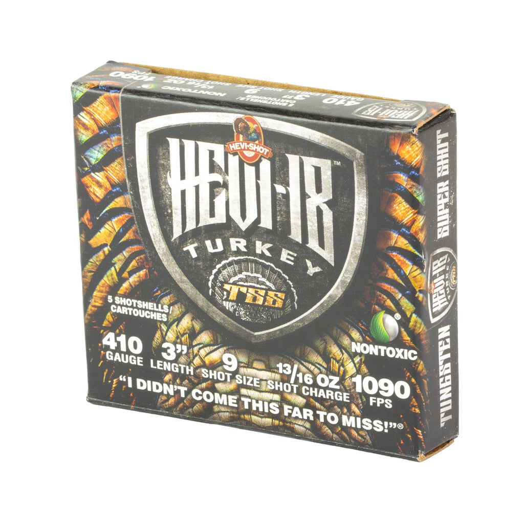 HEVI-Shot HEVI-18 TSS Turkey Shot for 410 Bore 3-inch, 13/16 oz, #9 - High-Density Tungsten