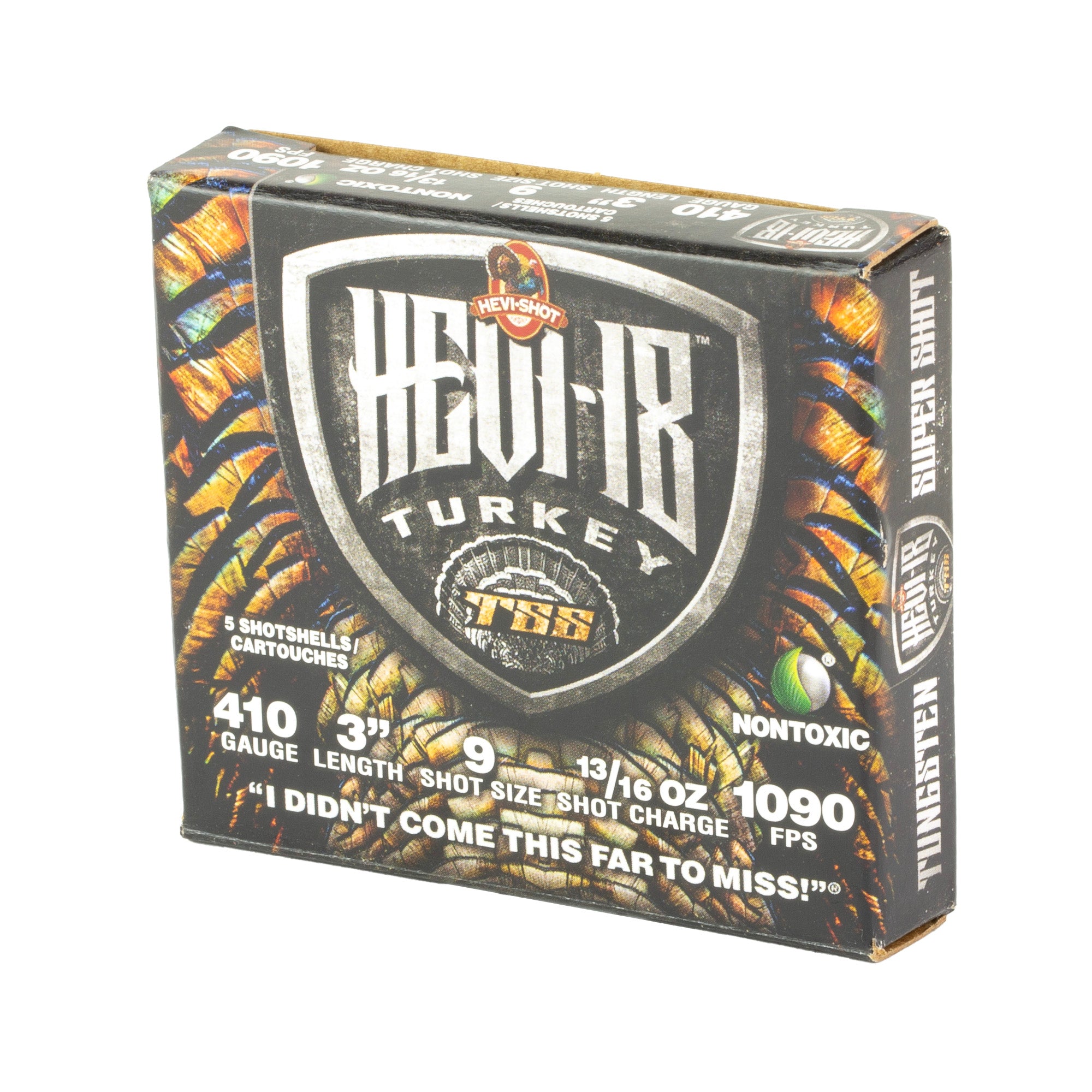 HEVI-Shot HEVI-18 TSS Turkey Shot for 410 Bore 3-inch, 13/16 oz, #9 - High-Density Tungsten