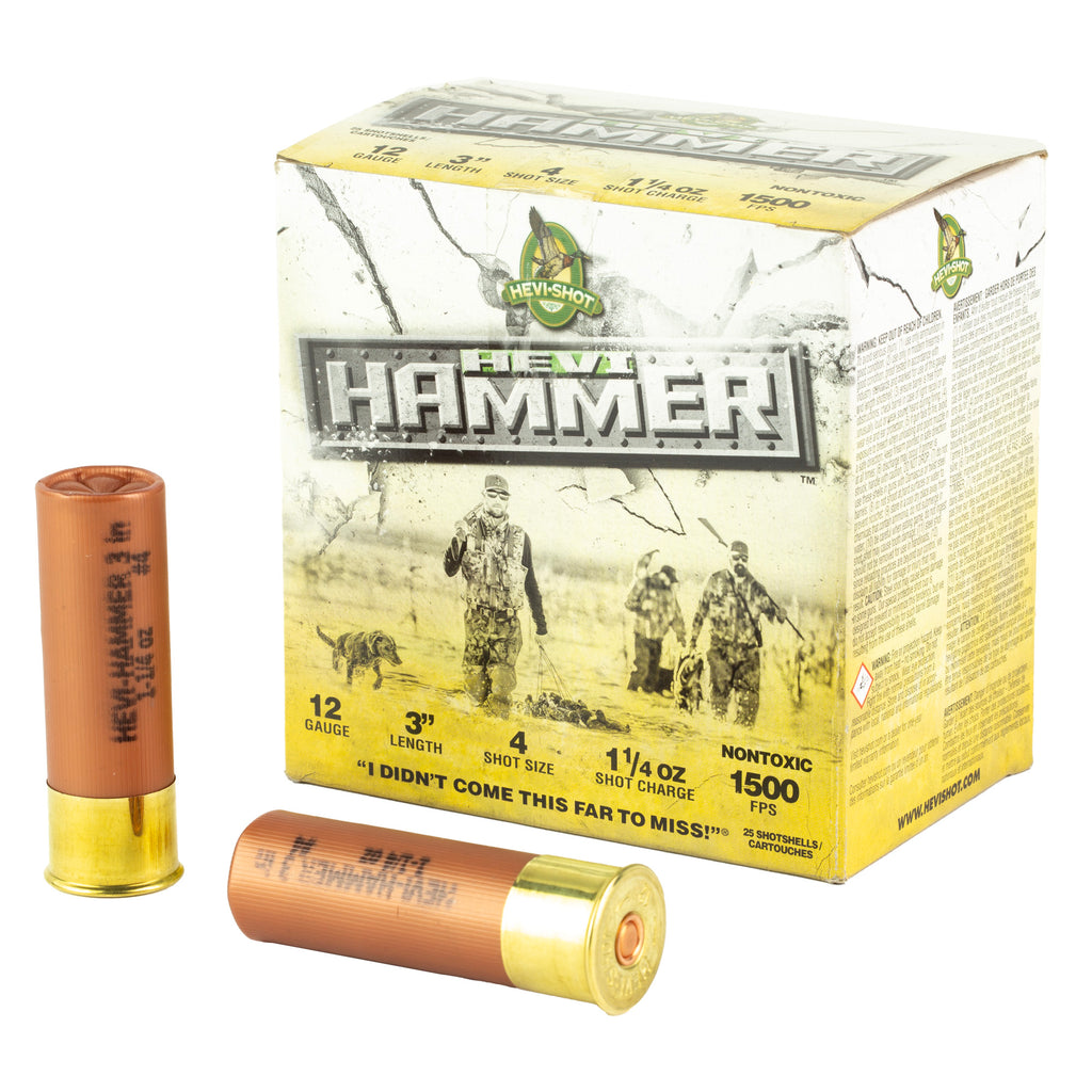 HEVI-Shot HEVI Hammer 12 Gauge Waterfowl Shot, 1 1/4 oz #4 - 25/250