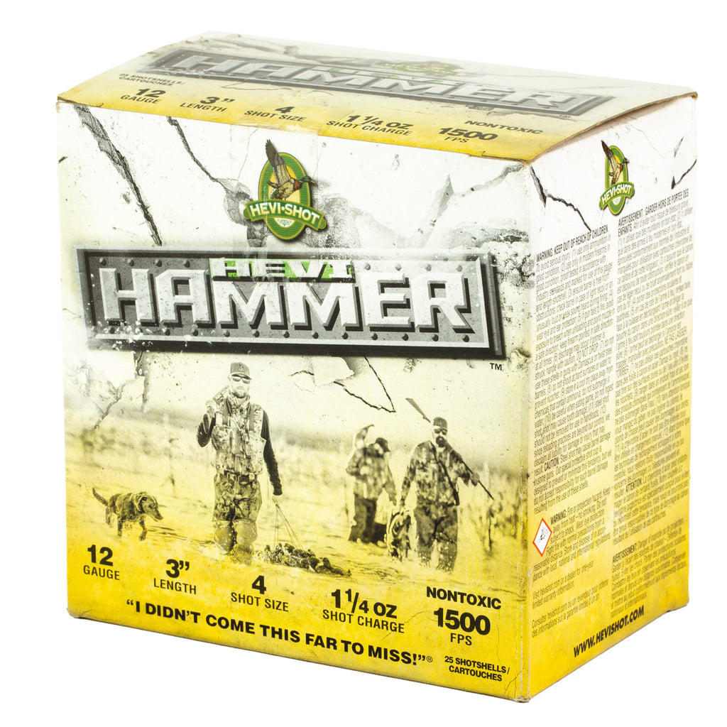 HEVI-Shot HEVI Hammer 12 Gauge Waterfowl Shot, 1 1/4 oz #4 - 25/250