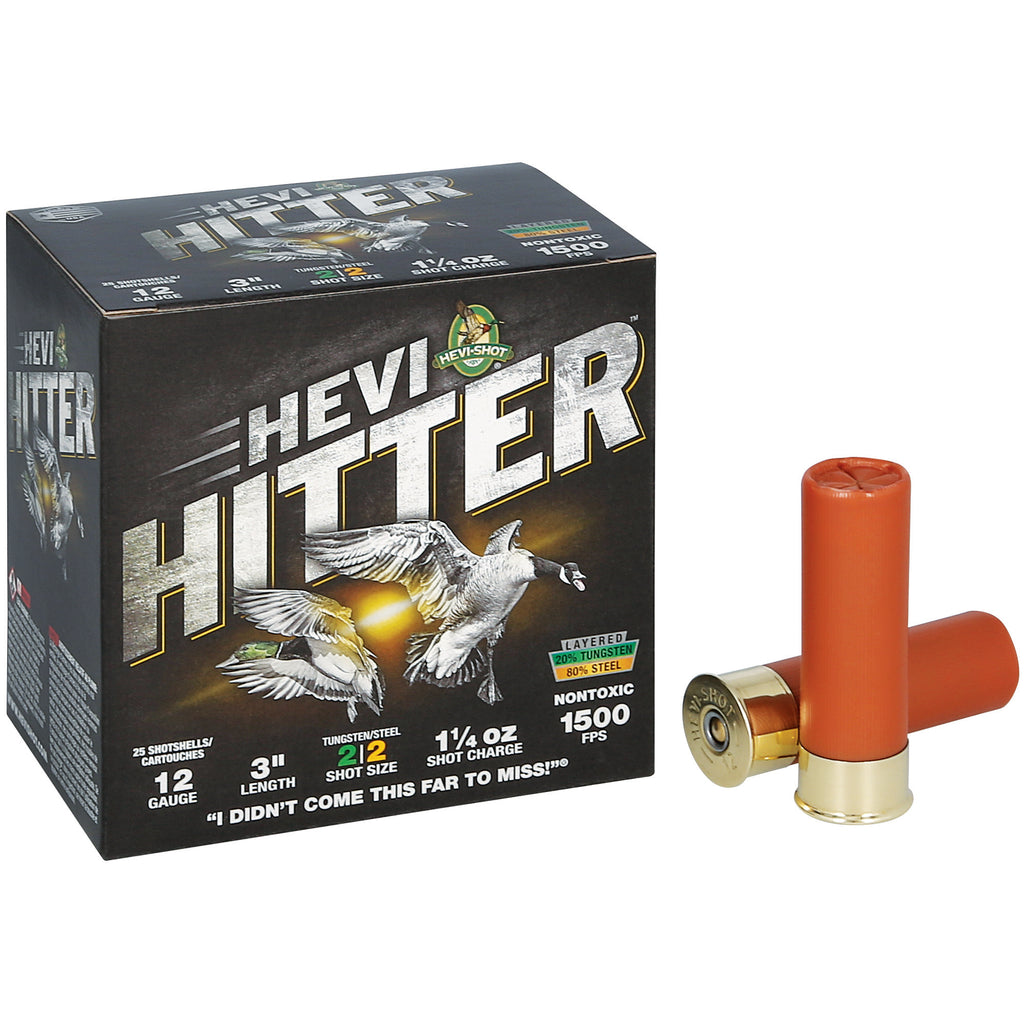 HEVI-Shot HEVI-Hitter 12 Gauge 3-inch 1 1/4 oz #2 Tungsten Steel Shot Shells