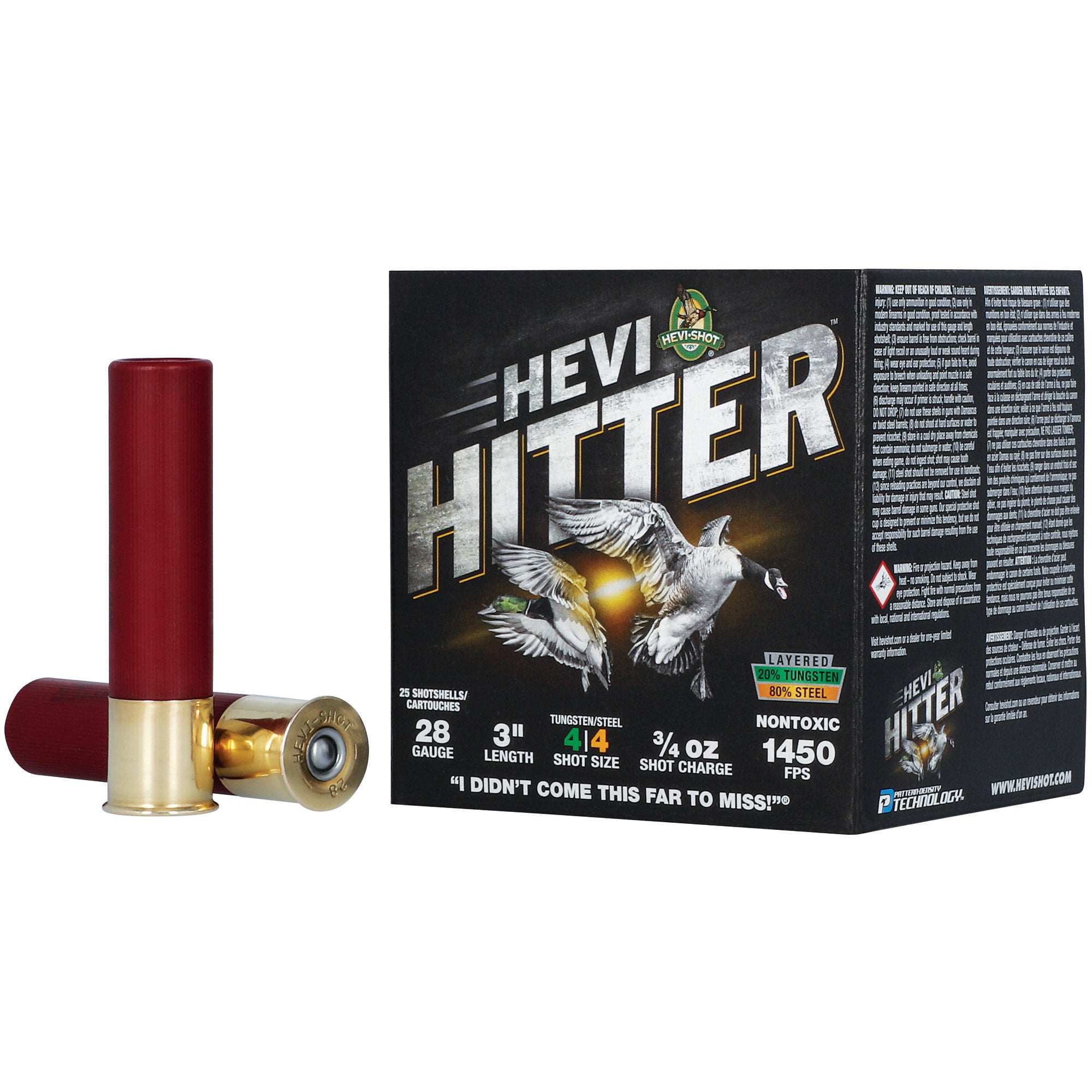 HEVI-Shot HEVI-Hitter 28 Gauge 3/4 oz #4 Tungsten-Steel Blend Shots