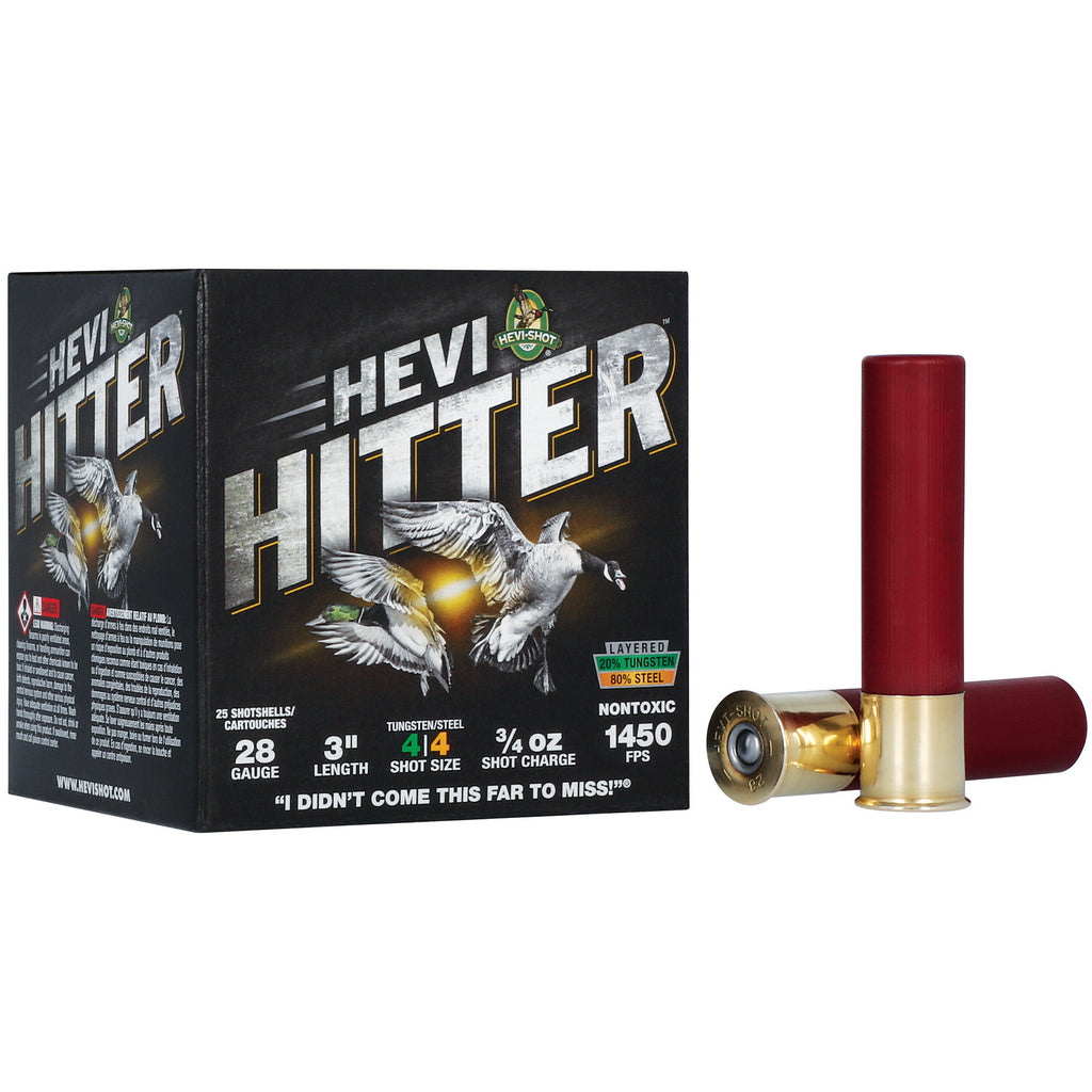 HEVI-Shot HEVI-Hitter 28 Gauge 3/4 oz #4 Tungsten-Steel Blend Shots