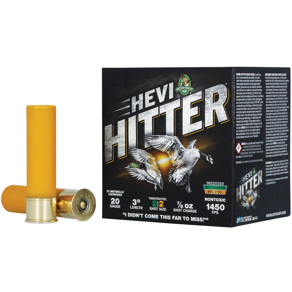 HEVI-Shot HEVI-Hitter 20 Gauge 3-inch 7/8 oz #2 Tungsten Steel Shot for Waterfowl Hunting