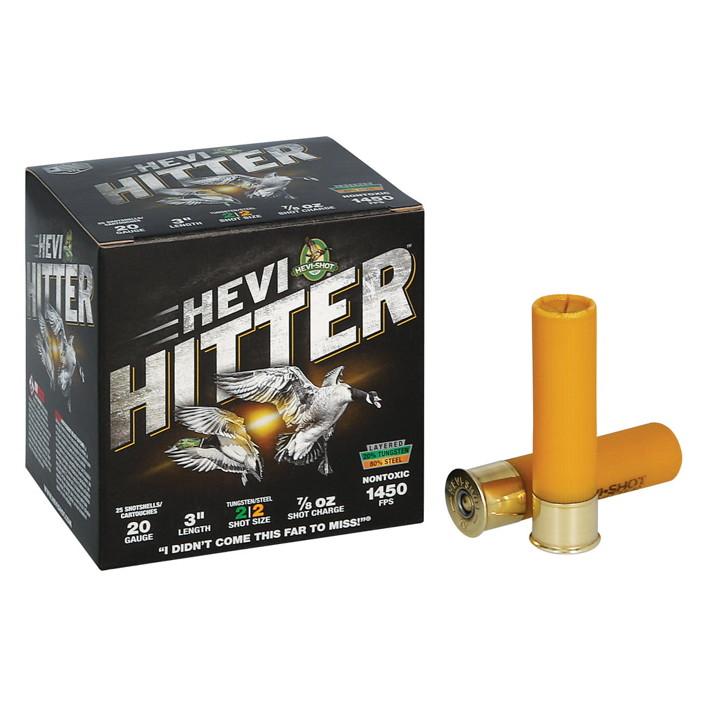 HEVI-Shot HEVI-Hitter 20 Gauge 3-inch 7/8 oz #2 Tungsten Steel Shot for Waterfowl Hunting