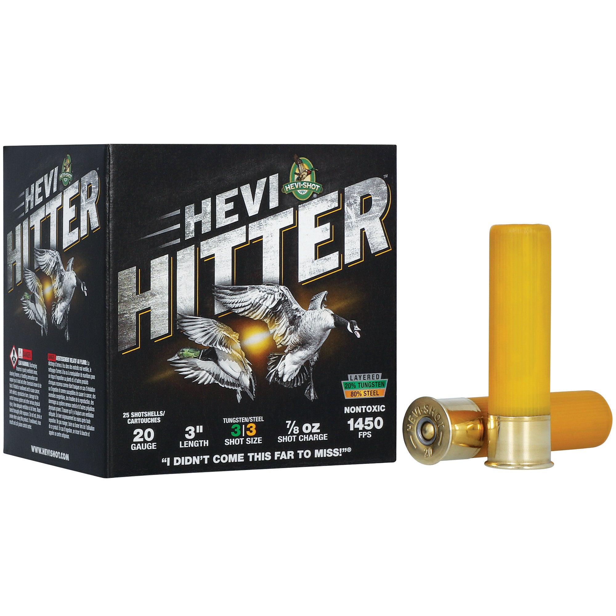 HEVI-Shot HEVI-Hitter 20 Gauge #3 Tungsten-Steel Shot for Waterfowl Hunting