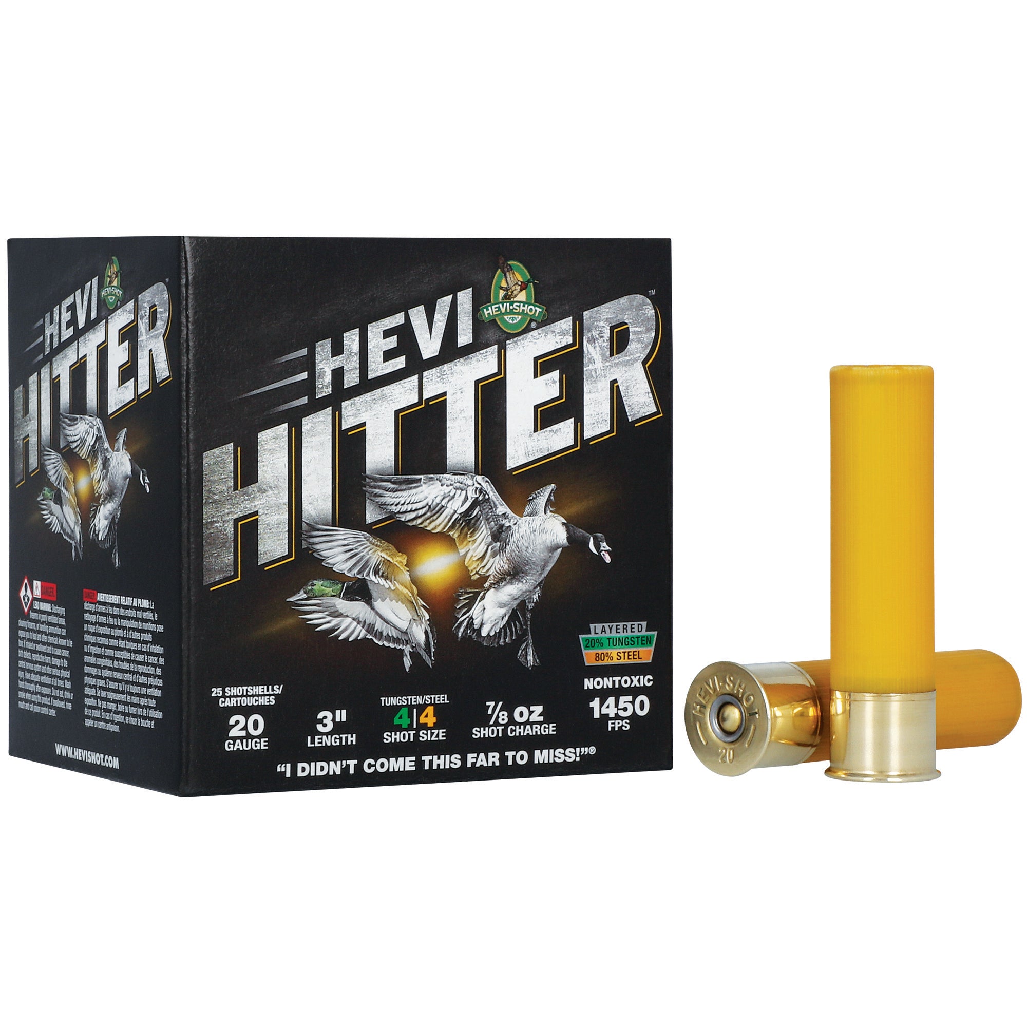 HEVI-Shot HEVI-Hitter 20 Gauge 3-inch 7/8 oz Tungsten and Steel Shot #4