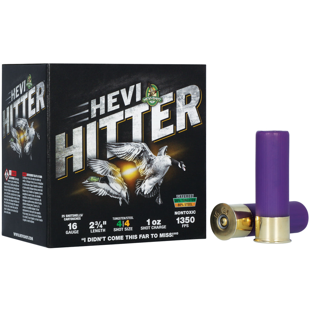 HEVI-Shot HEVI-Hitter 16 Gauge 2.75-Inch 1 oz #4 Tungsten-Steel Shotshells