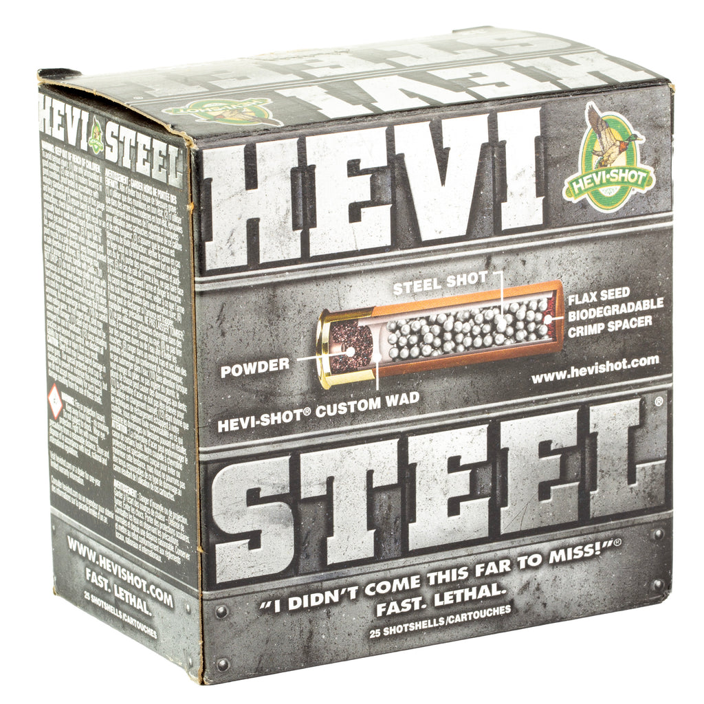 HEVI-Shot HEVI-Steel 12 Gauge 3-inch #2 Shot - 1 1/4 oz, 25 Rounds