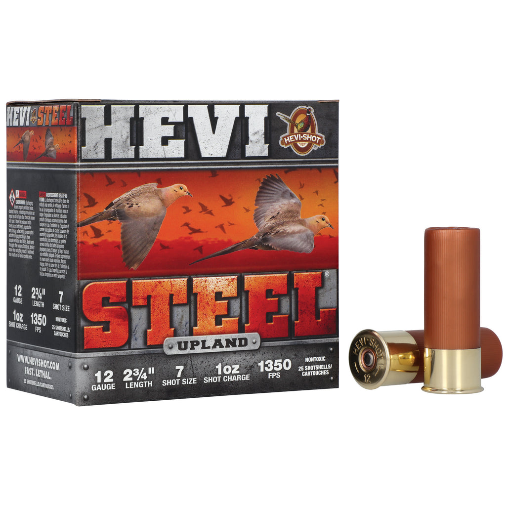 HEVI-Shot Hevi-Steel Upland 12 Gauge 2.75-inch #7 Steel Shot Ammunition (25 Rounds per Box)