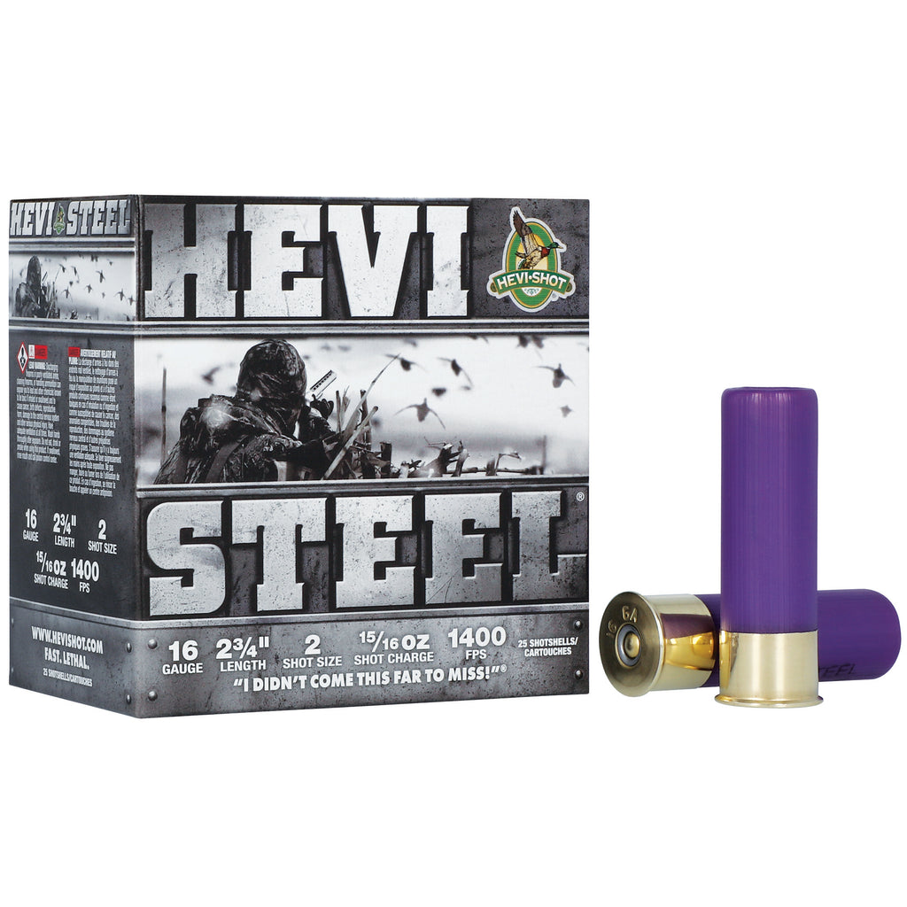HEVI-Shot HEVI-Steel 16 Gauge 2.75-Inch Steel Shotshells – 15/16 oz #2