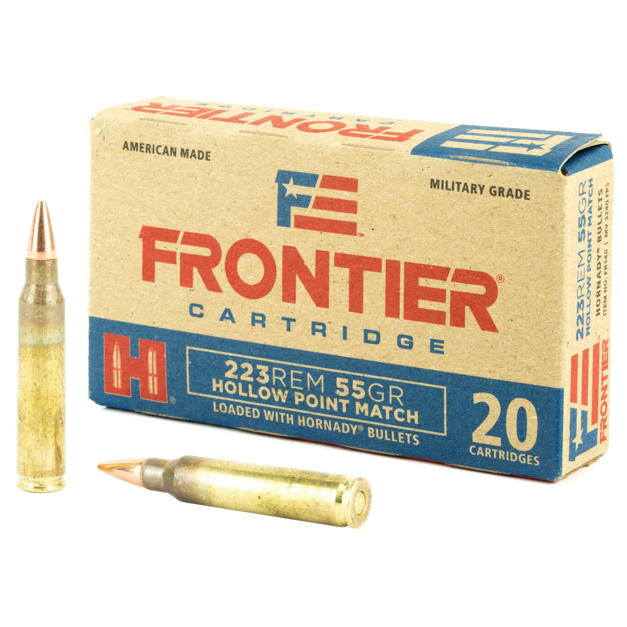 Frontier Cartridge Lake City 223 Remington 55 Grain Hollow Point Ammunition (20/500)