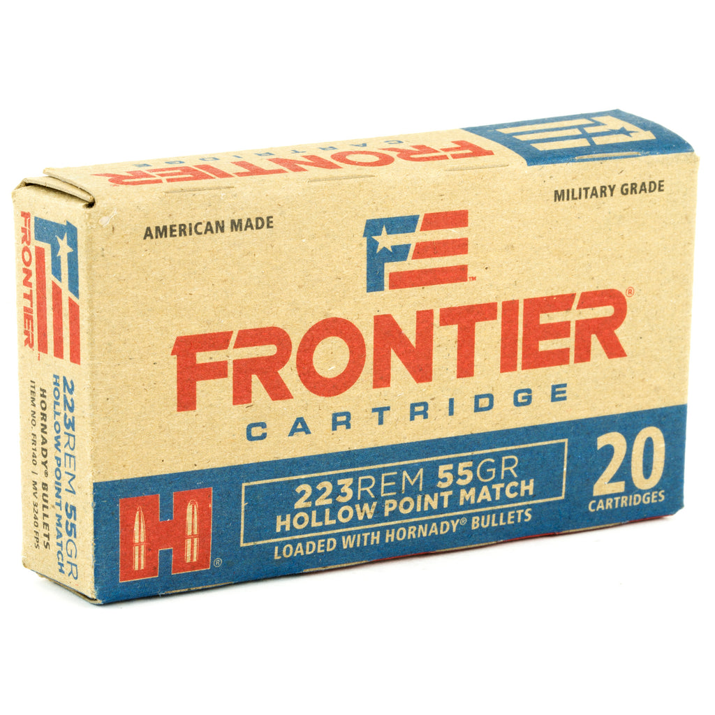 Frontier Cartridge Lake City 223 Remington 55 Grain Hollow Point Ammunition (20/500)