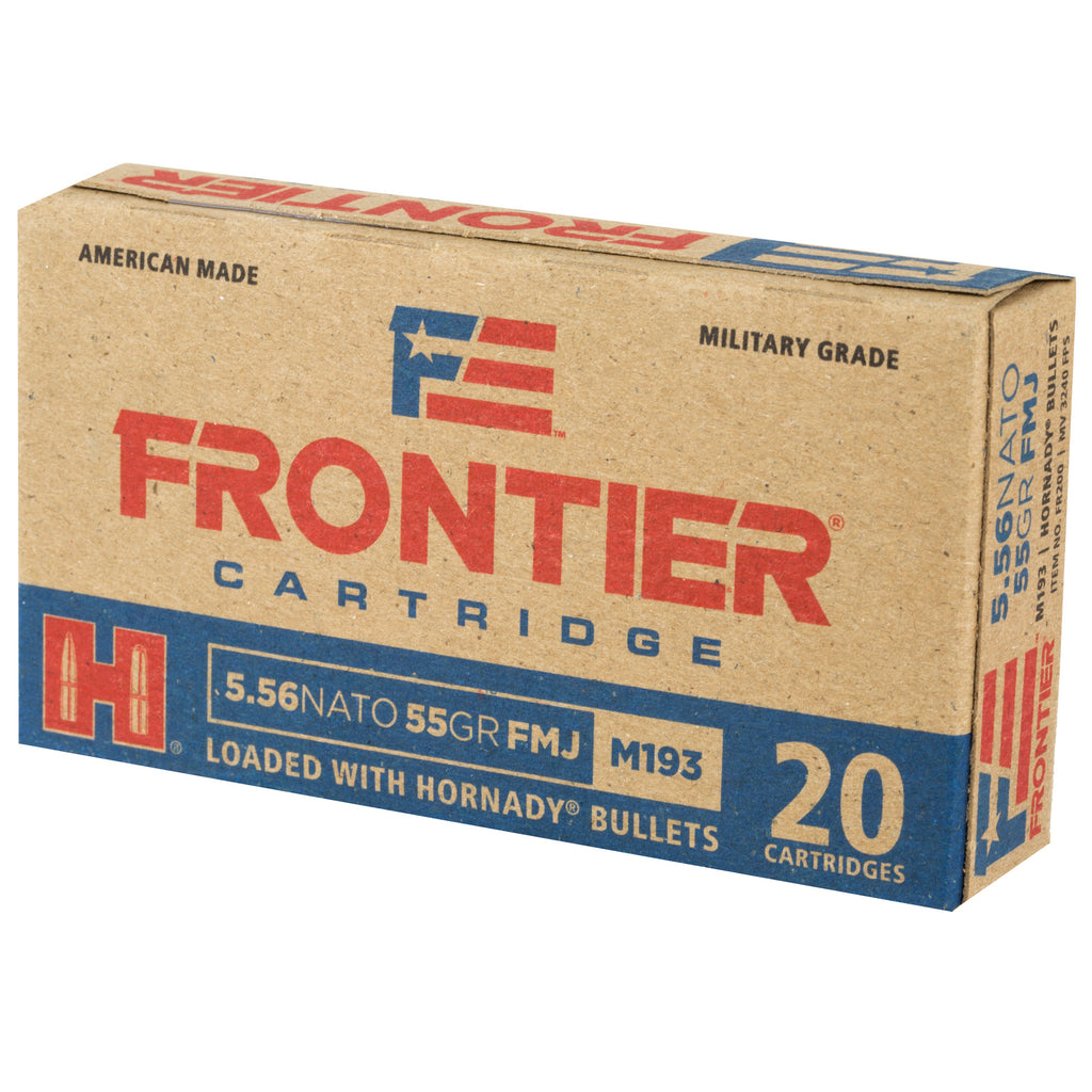 Frontier Cartridge Lake City 556 NATO 55 Grain Full Metal Jacket Ammunition - 20 Rounds Per Box