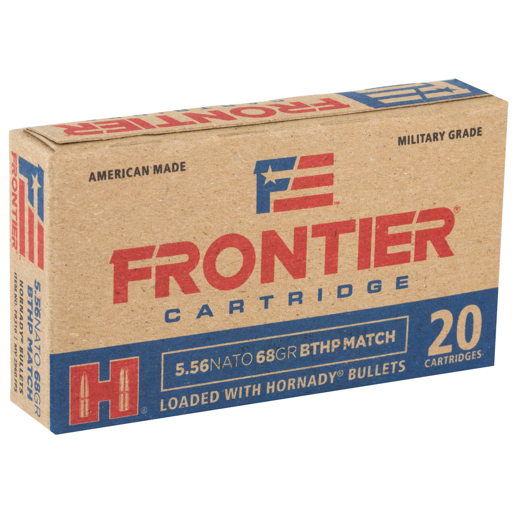 Frontier Cartridge Lake City 556 NATO 68 Grain Boat Tail Hollow Point Ammunition - 20 Rounds Per Box
