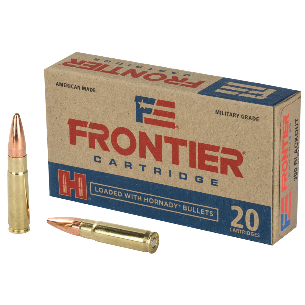 Frontier Cartridge 300 Blackout 125 Grain FMJ Ammunition - Lake City Model, 20 Rounds