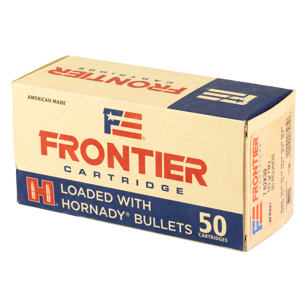 Frontier Cartridge 7.62x39 123 Grain FMJ Ammunition - Reliable Full Metal Jacket Rounds