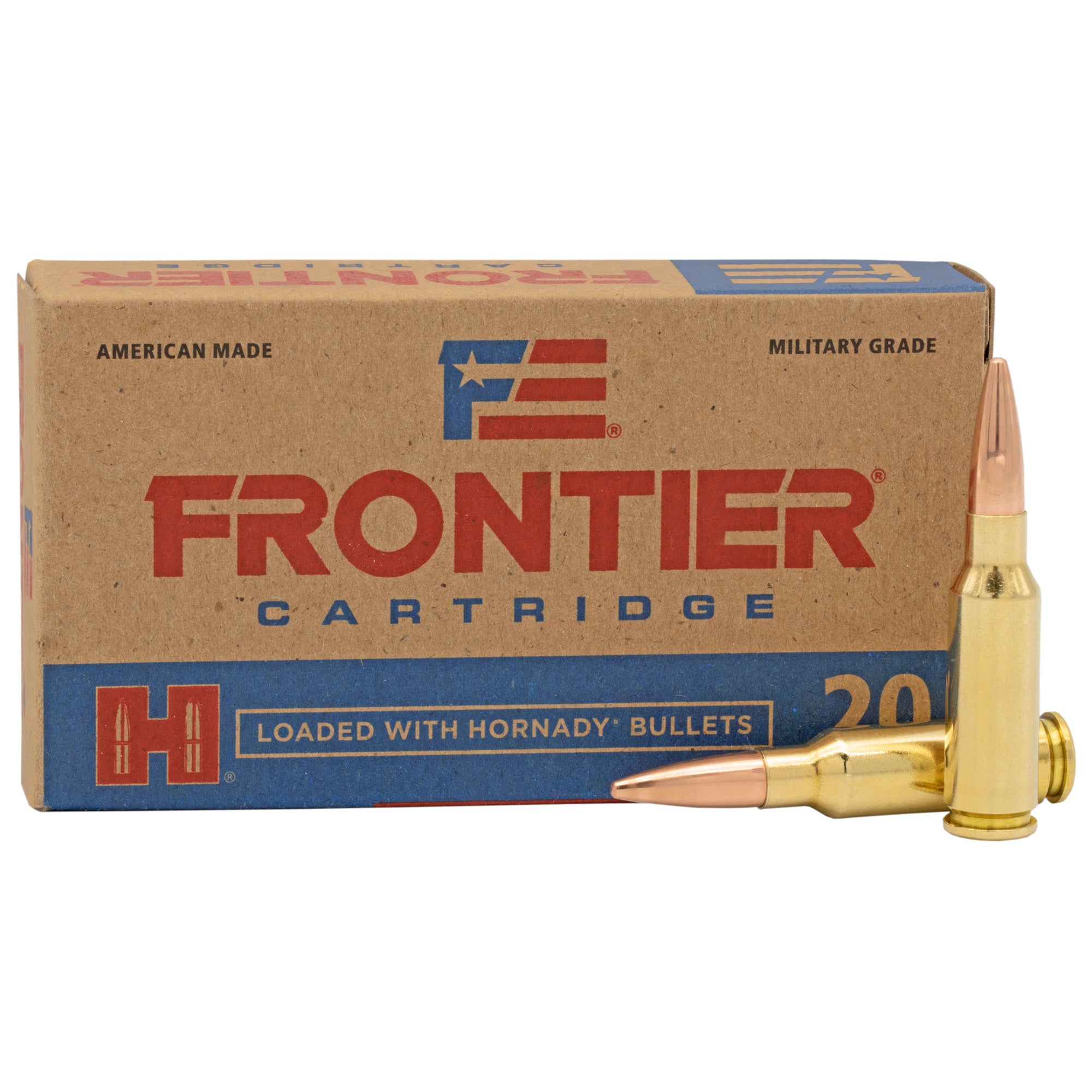 Frontier Cartridge 6.5 Grendel FMJ Ammunition – 123 Grain, Full Metal Jacket (20 Rounds per Box)
